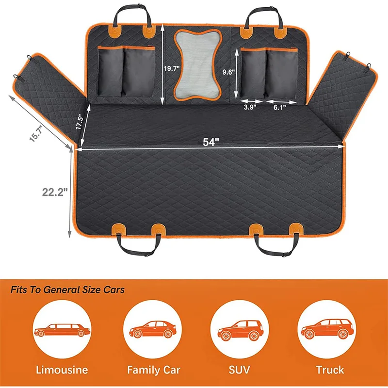 Deluxe Back Seat Hammock with Mesh Window, photo 4