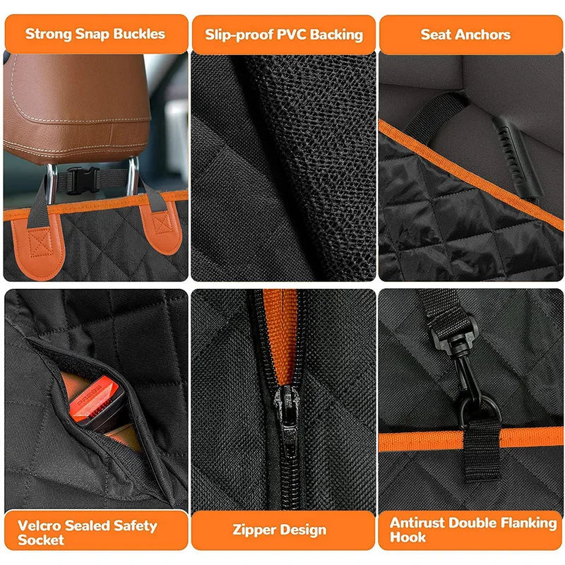 Deluxe Back Seat Hammock with Mesh Window, photo 6