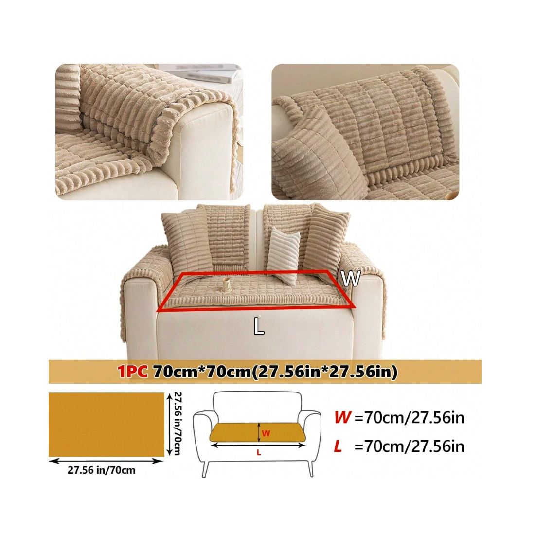 Washable Plush Sofa Cover for Dogs, photo 6