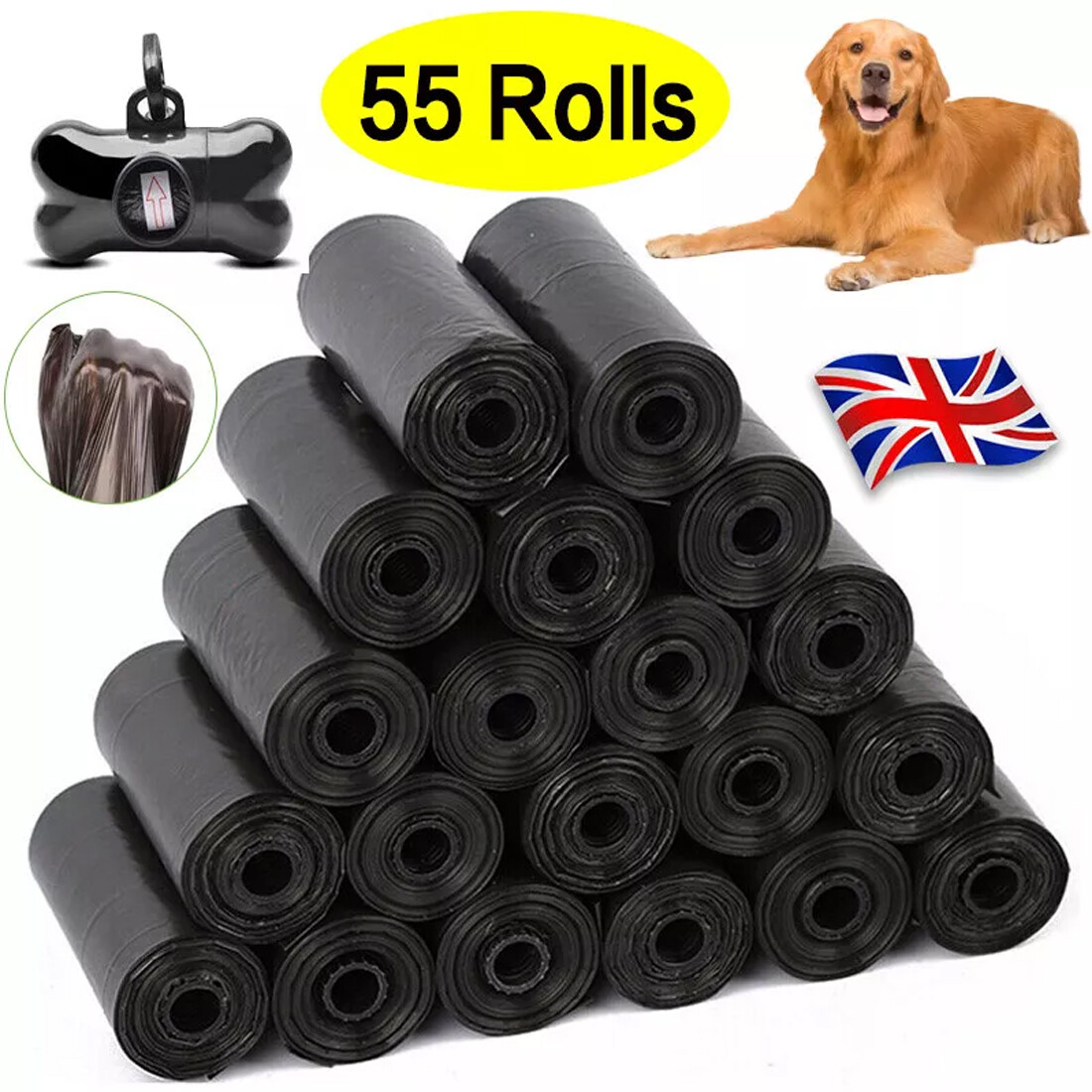 Dog Poo Bags with Lead Dispenser (1,100 Bags), photo 4