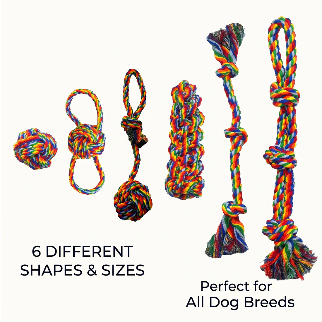 Dog Rope Toy Set (6 Pieces), photo 2