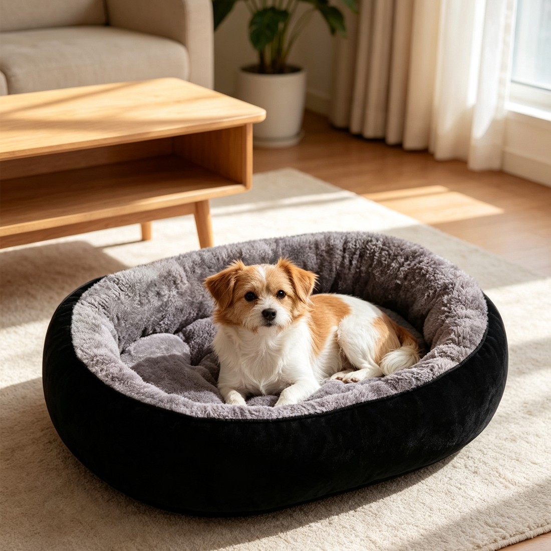 Washable Fleece Dog Bed, photo 1