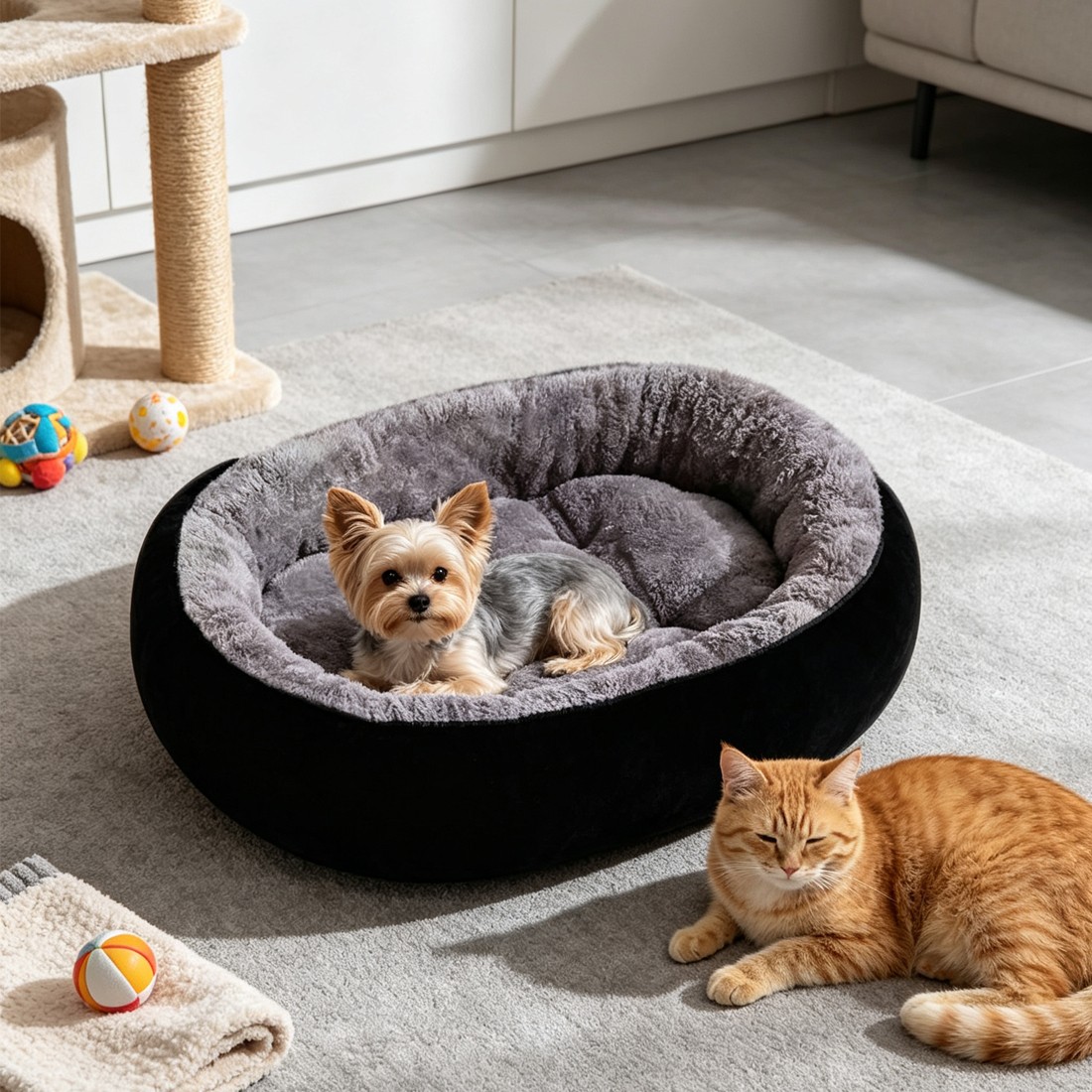 Washable Fleece Dog Bed, photo 5