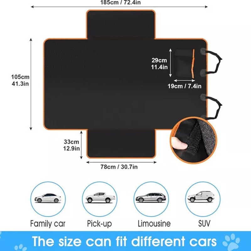 Waterproof Car Boot Liner with Bumper Flap, photo 3
